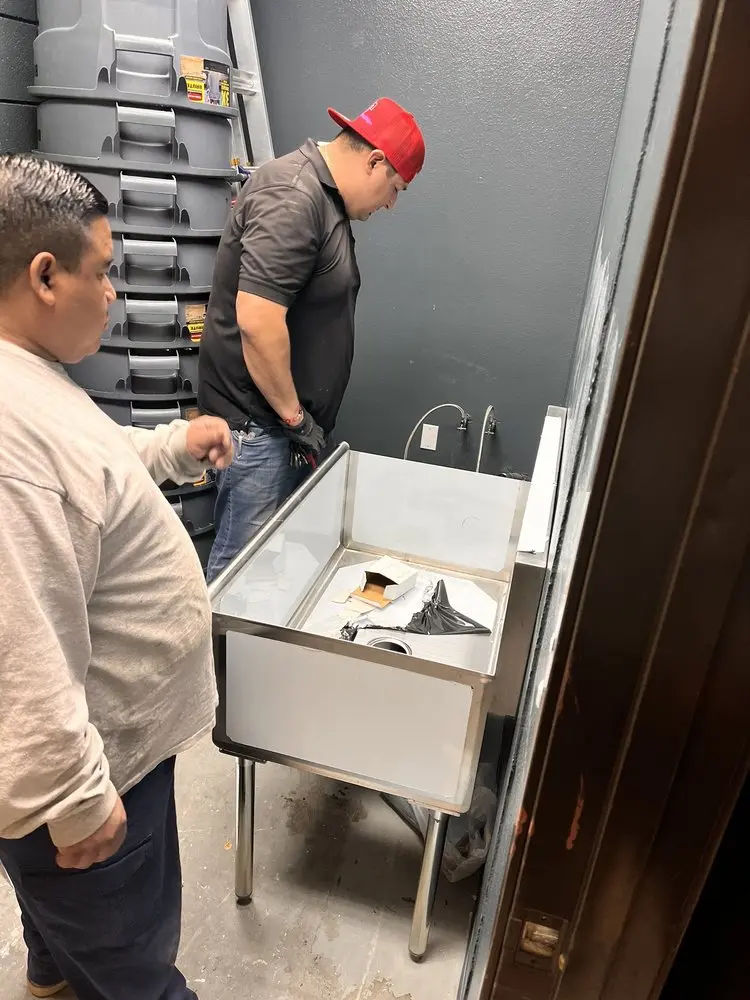 Commercial plumbing and sink installation in Hagerman